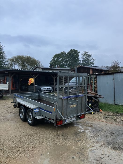 Przyczepa do przewozu minikoparki, sprzetu budowlanego WIOLA 2t/2000kg