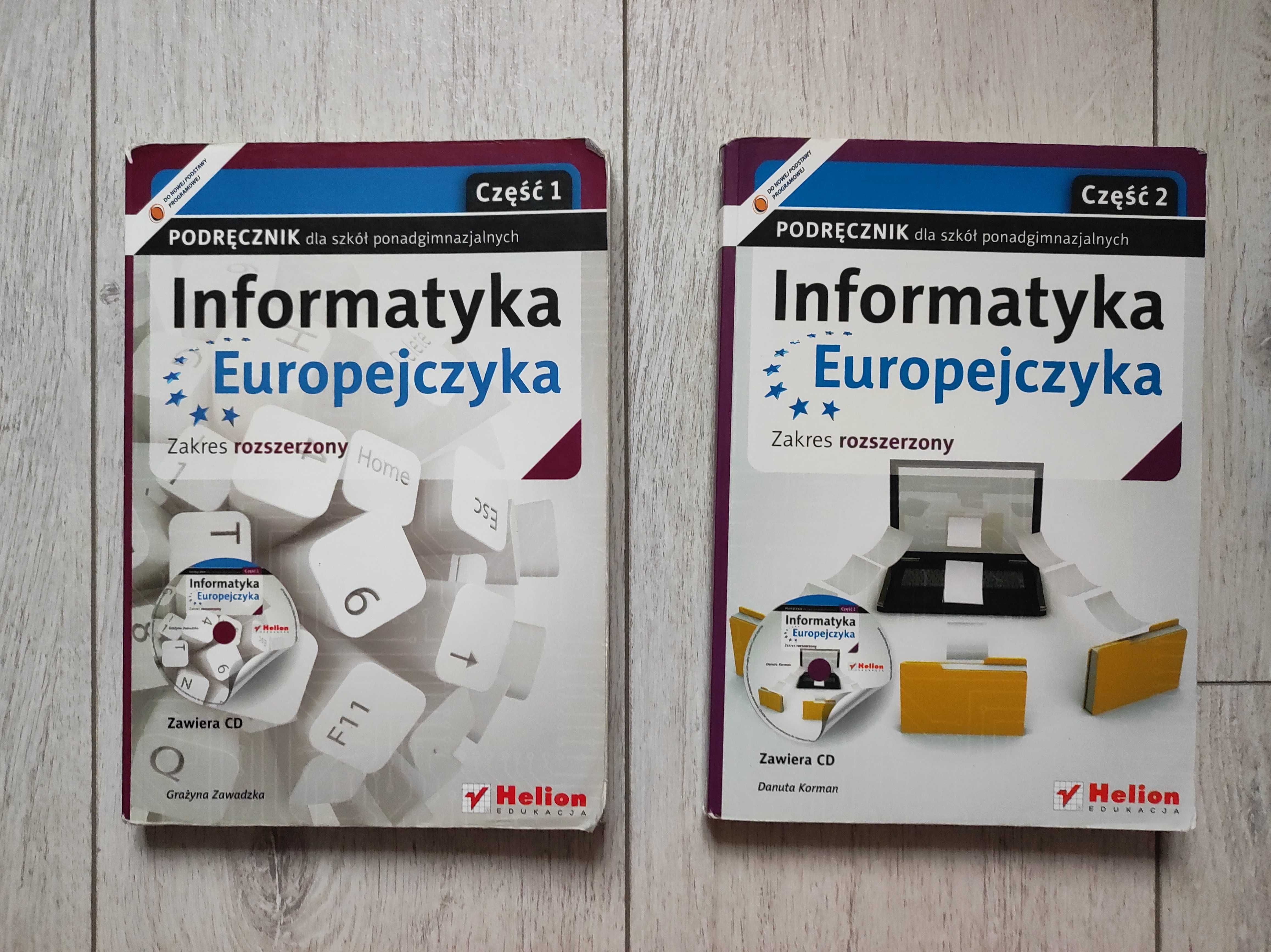 Komplet książek do informatyki Informatyka Europejczyka