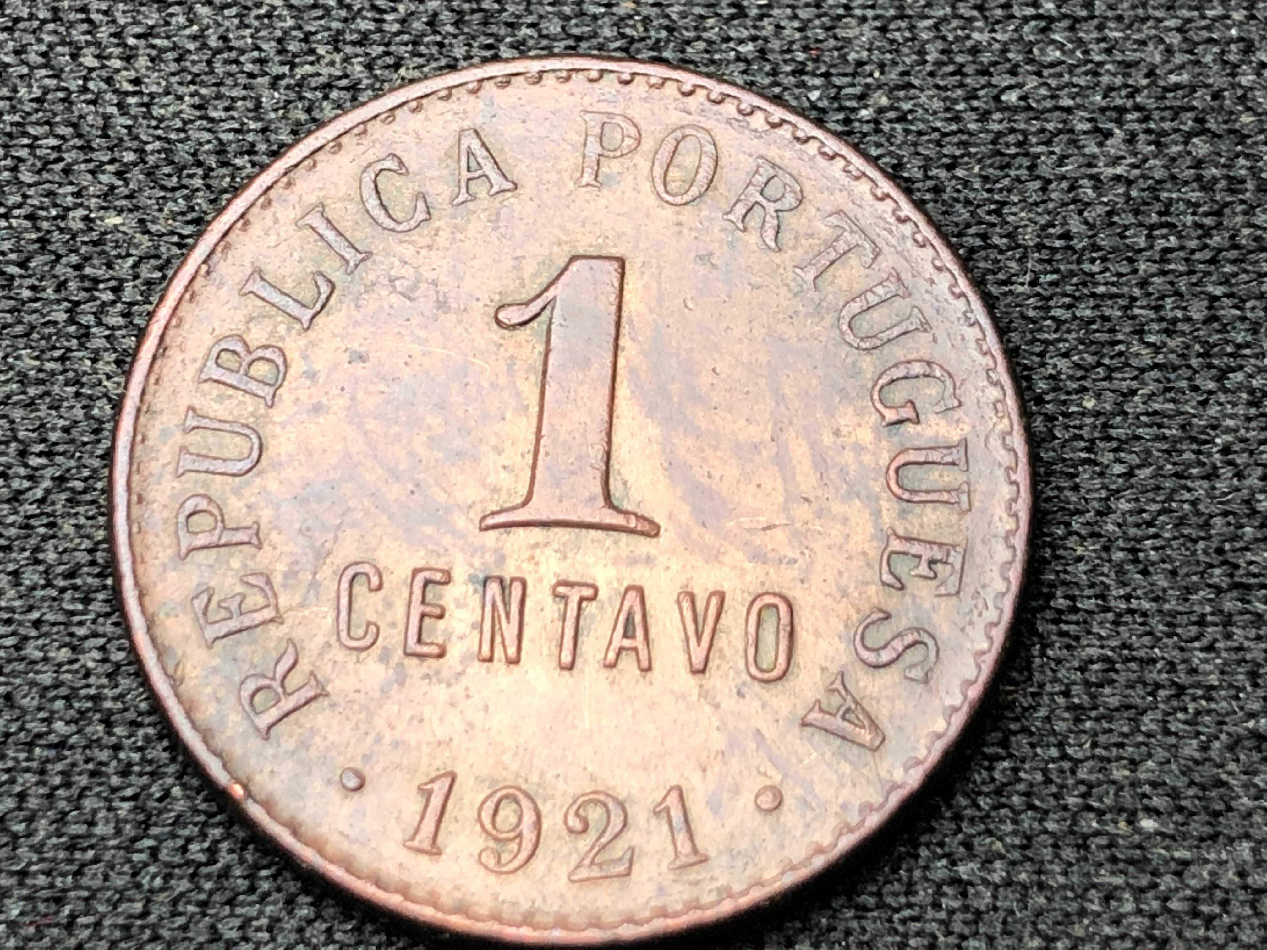 1 Centavo Bronze 1921