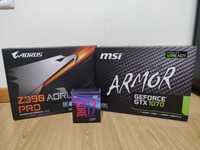 i7-9700k + z390 Aorus pro + Msi Geforce GTX 1070 + 32Gb ram