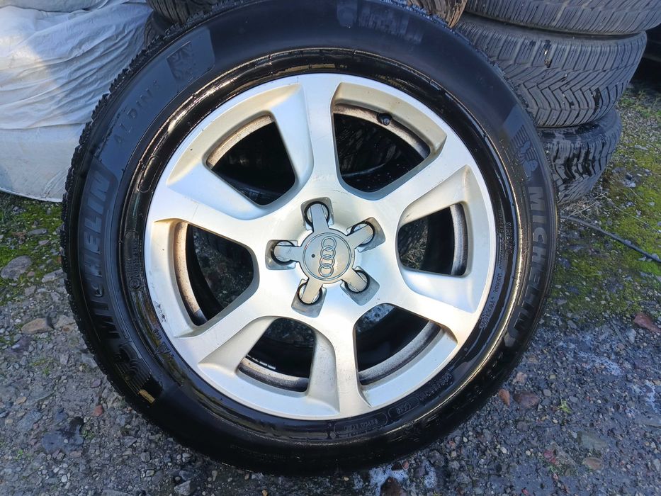 ALULELGI 16 CALI 4 sztuki Oryginał AUDI 5X12 Z Oponami Zimowymi.