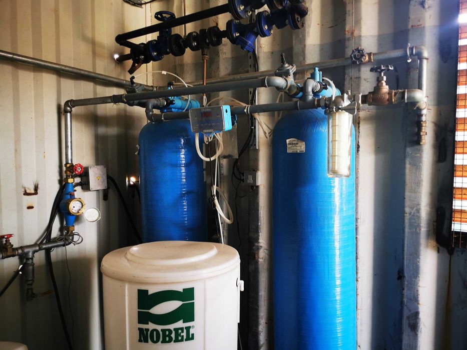 Kocioł parowy Nowy kotłownia kontenerowa 1.000 kg/h 12 Bar.