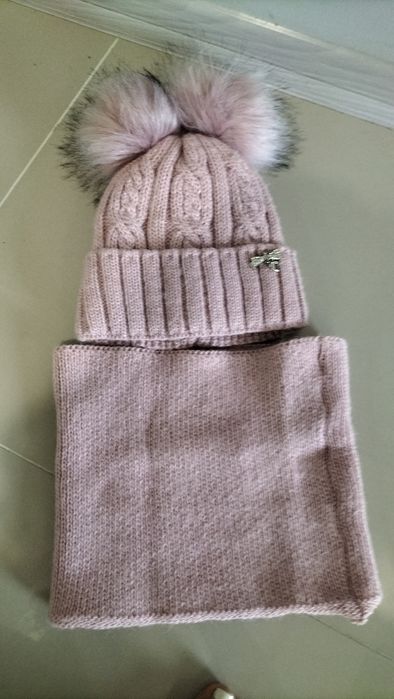 Шапка зимова+снуд для дівчинки