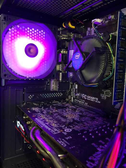 Игровой ПК Intel i7/16Gb/RX570/SSD240+500 компьютер системный блок