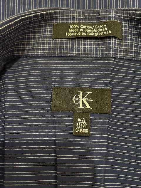 Calvin Klein Koszula męska, bawełna 100%, długi rękaw, rozm. XL/16,5