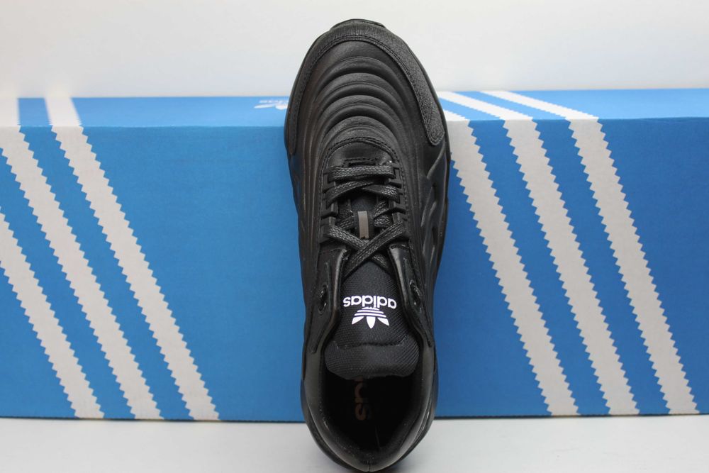 Adidas - черные кроссовки кеды кросівки из натуральной кожи(10-50чер.)