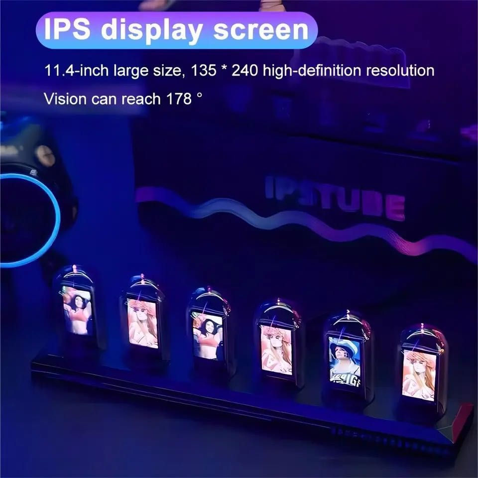 Світлодіодний RGB електронний настільний цифровий годинник лампа декор