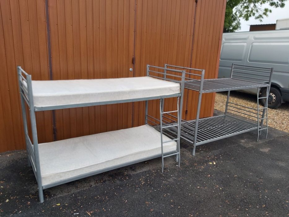 Sz-n dostawa gratis ŁÓŻKO piętrowe metalowe 90x200 materace w opcji