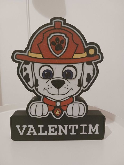 Luz presença | candeeiro | luminária personalizado - Patrulha pata