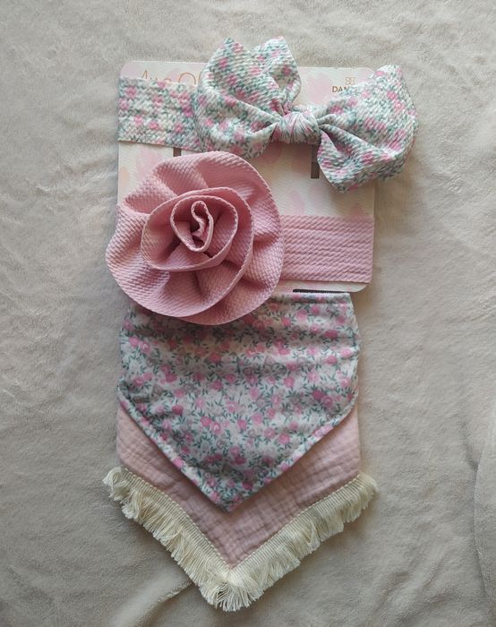 Nowy zestaw 2-pak kokardy+chusty