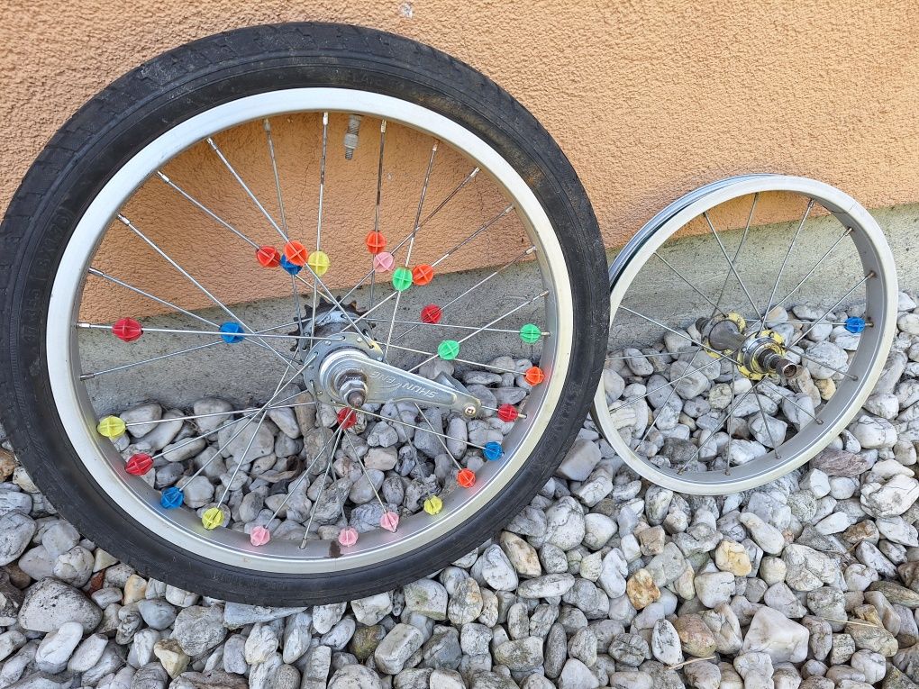 Komplet kół do roweru do rowerka 16 cali przednie tylnie