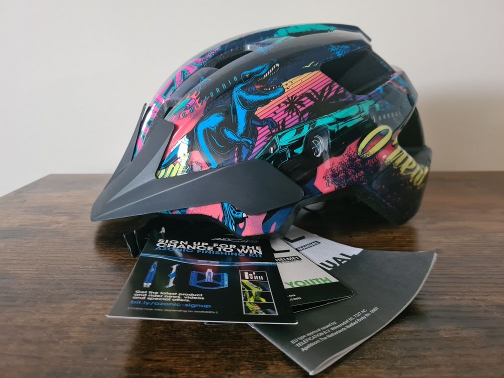 Kask dziecięcy MTB Oneal Flare Youth wzór dino rozm. 51-55 cm XXS/XS/S