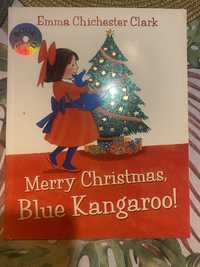 Ksiazka dla dzieci po angielsku merry christmas blue kangaroo