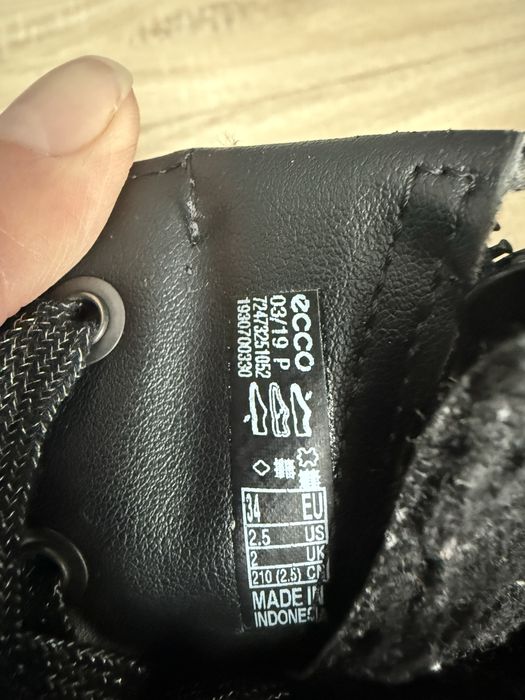 Зимові сапожки,зимние  Ecco gore tex