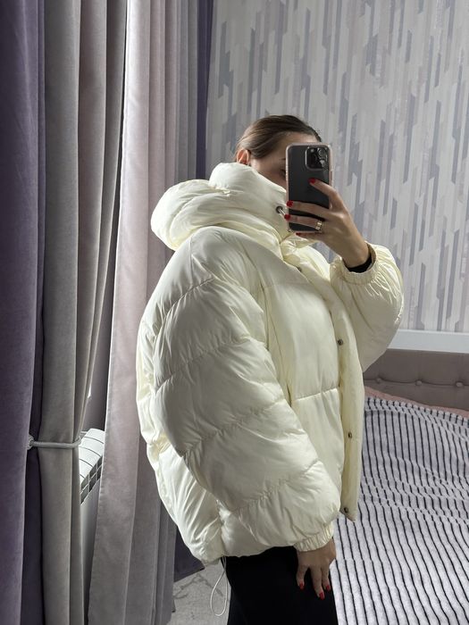 Жіночий пуфер пуховик М/Л біо пух