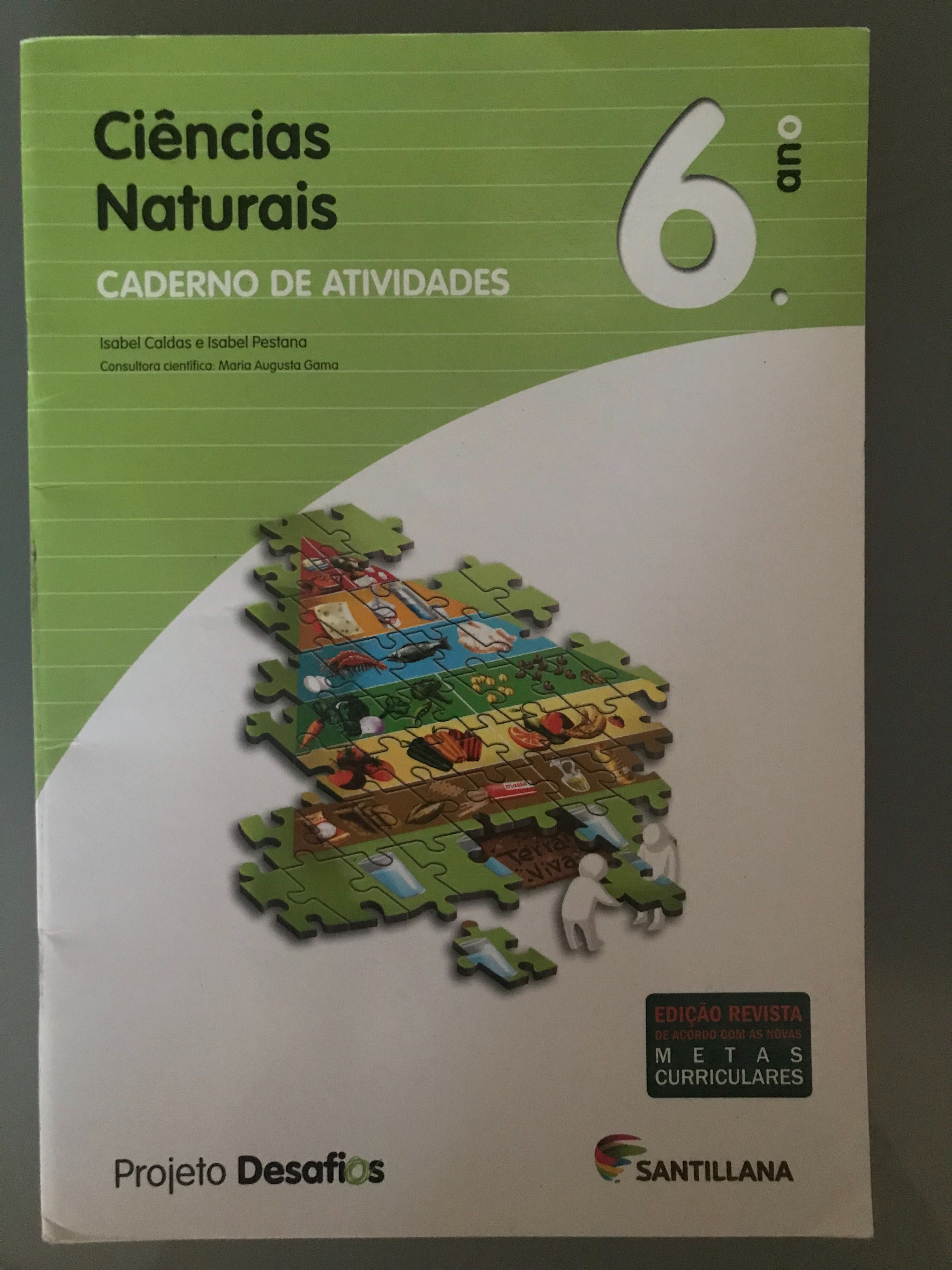 Caderno de atividades Ciências Naturais 6 Projeto desafios