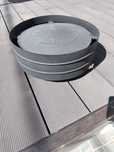 Chapéu inox preto com aba