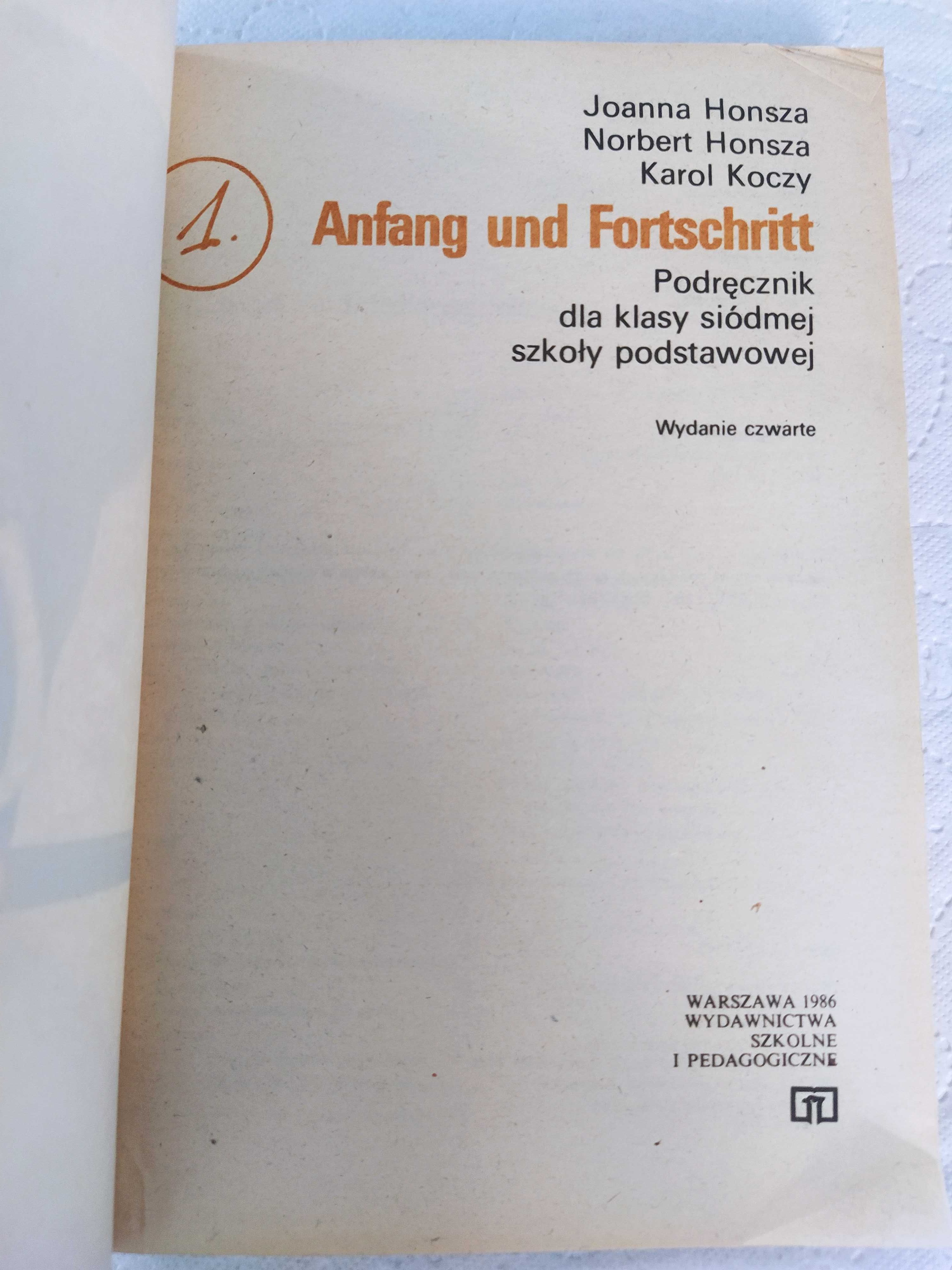 Anfang unol Fortschritt