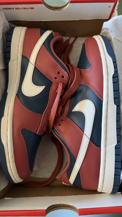 W Nike Dunk low Azul e vermlho