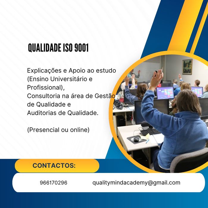 Explicações e Apoio ISO 9001 - Gestão da Qualidade