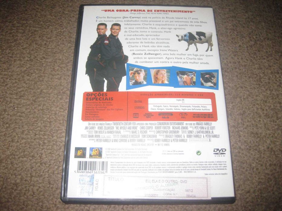 DVD "Ela, Eu e o Outro" com Jim Carrey