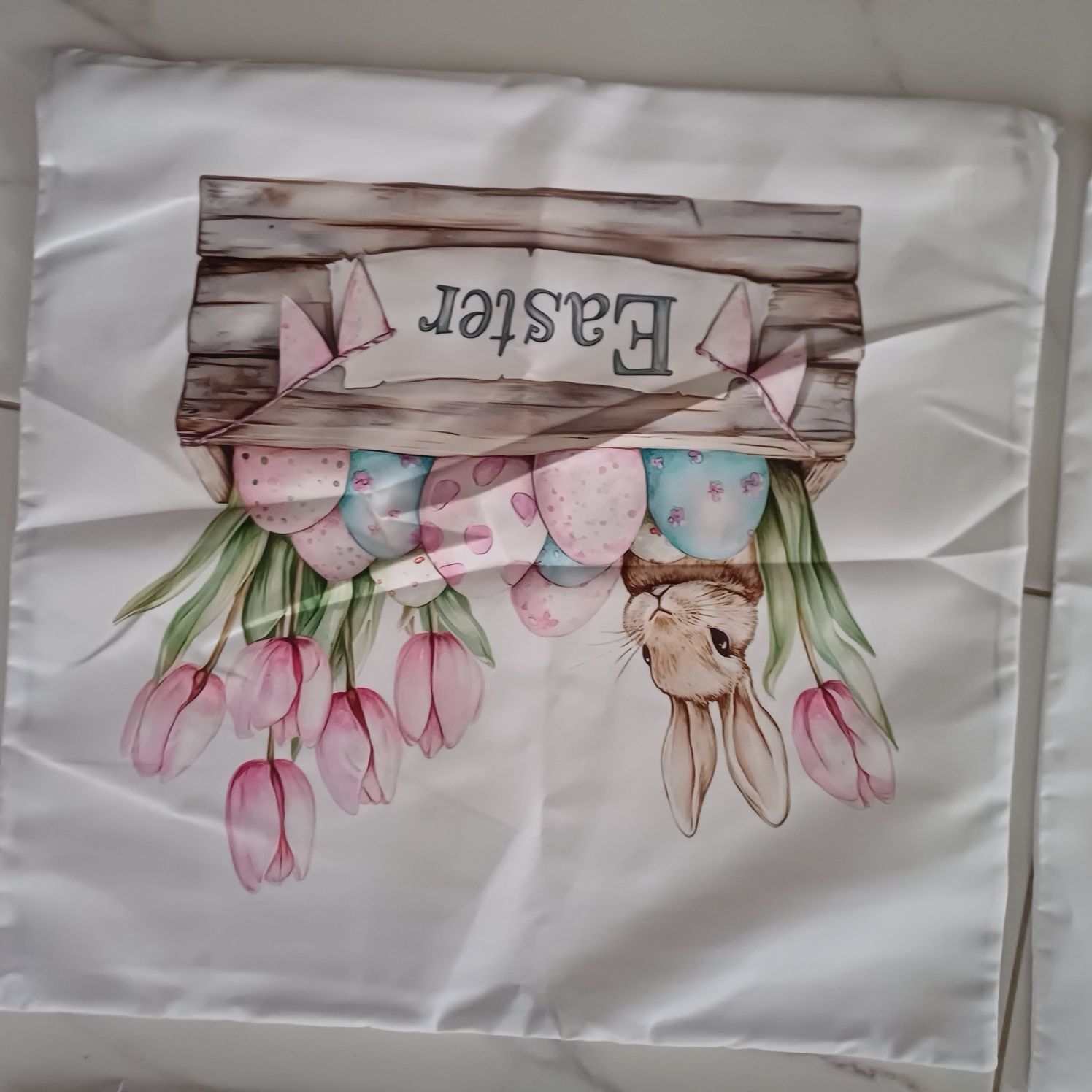 Poszewki na poduszki 45x45 na Wielkanoc wiosnę