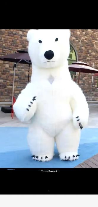 надувной  пневмокостюм костюм мишки,  пневмокостюм, мишка аниматор