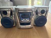 Wieża Panasonic Zestaw Stereo na plyty CD, kasety oraz radio