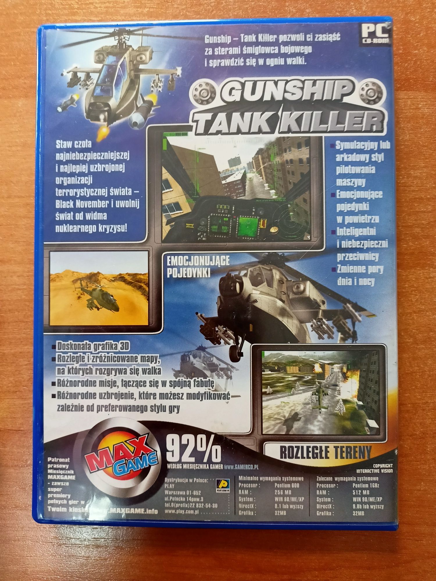 Gunship Tank Killer GRA PC CD-ROM