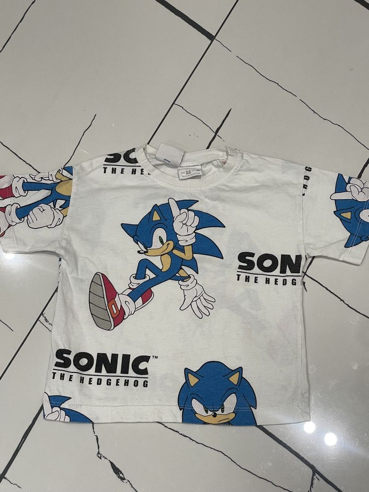 футболки Zara Sonic 2/3г. 98см.