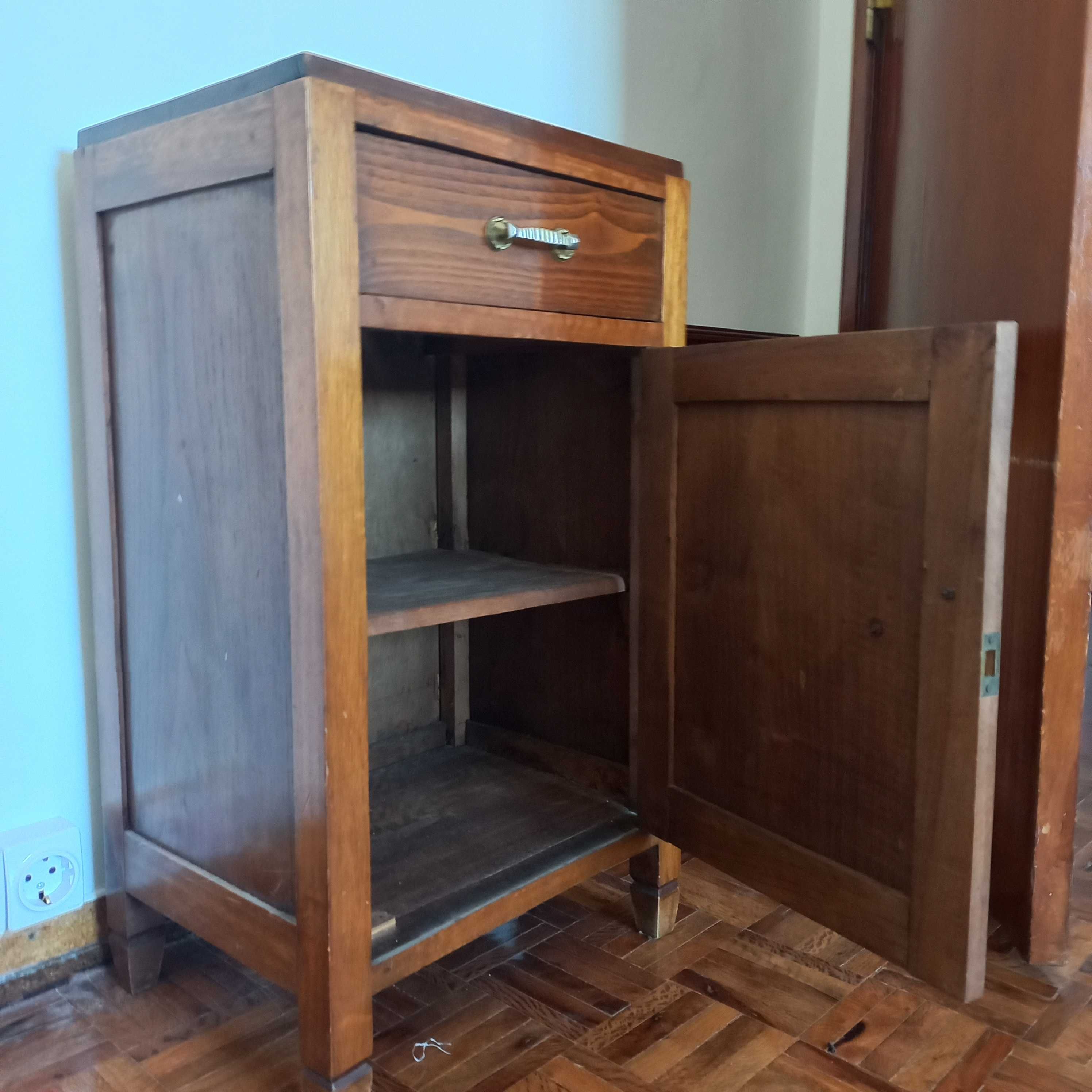 Mesa de Cabeceira Madeira - anos 30