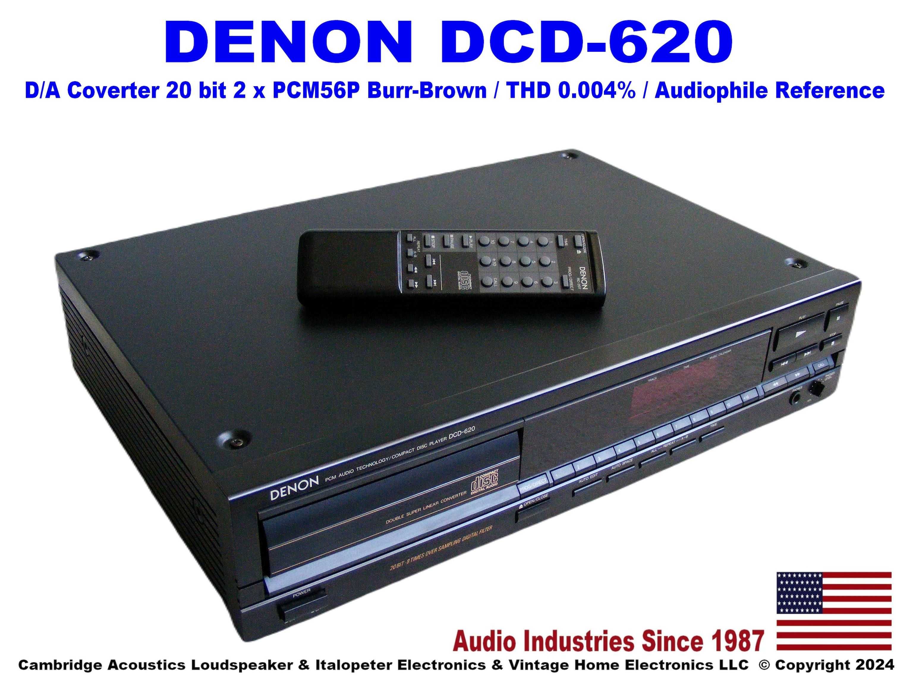 DENON DCD-620 / D/A 20 bit 2 x PCM56P / 1988r. / Nowy Nieużywany