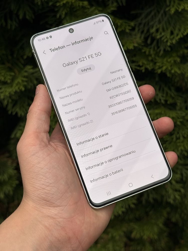 Zielony Samsung S21 FE *Z pudełkiem*!