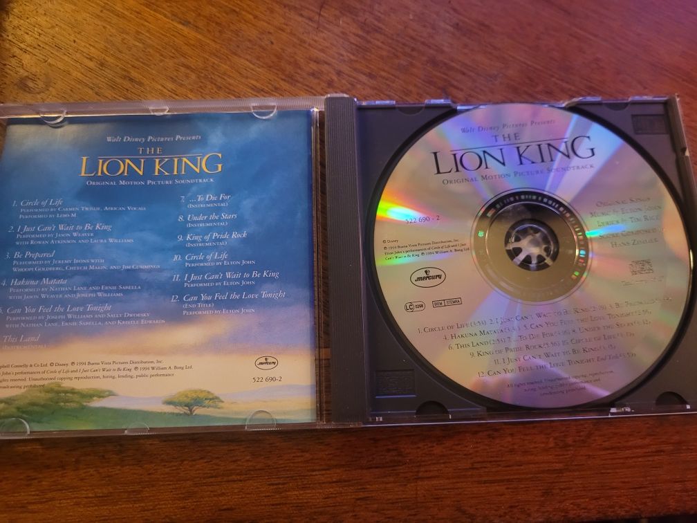 CD Król Lew (Soundtrack) 1994 Disney