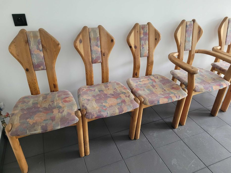 piękne krzesła skandynawskie Dania Holger Danske 6szt design Gliwice