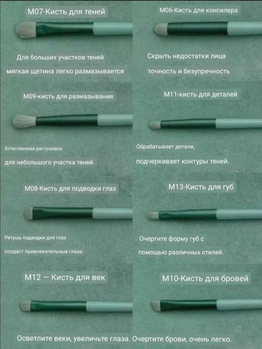 Кисти для макияжа Набор профессиональных кистей для макияжа
