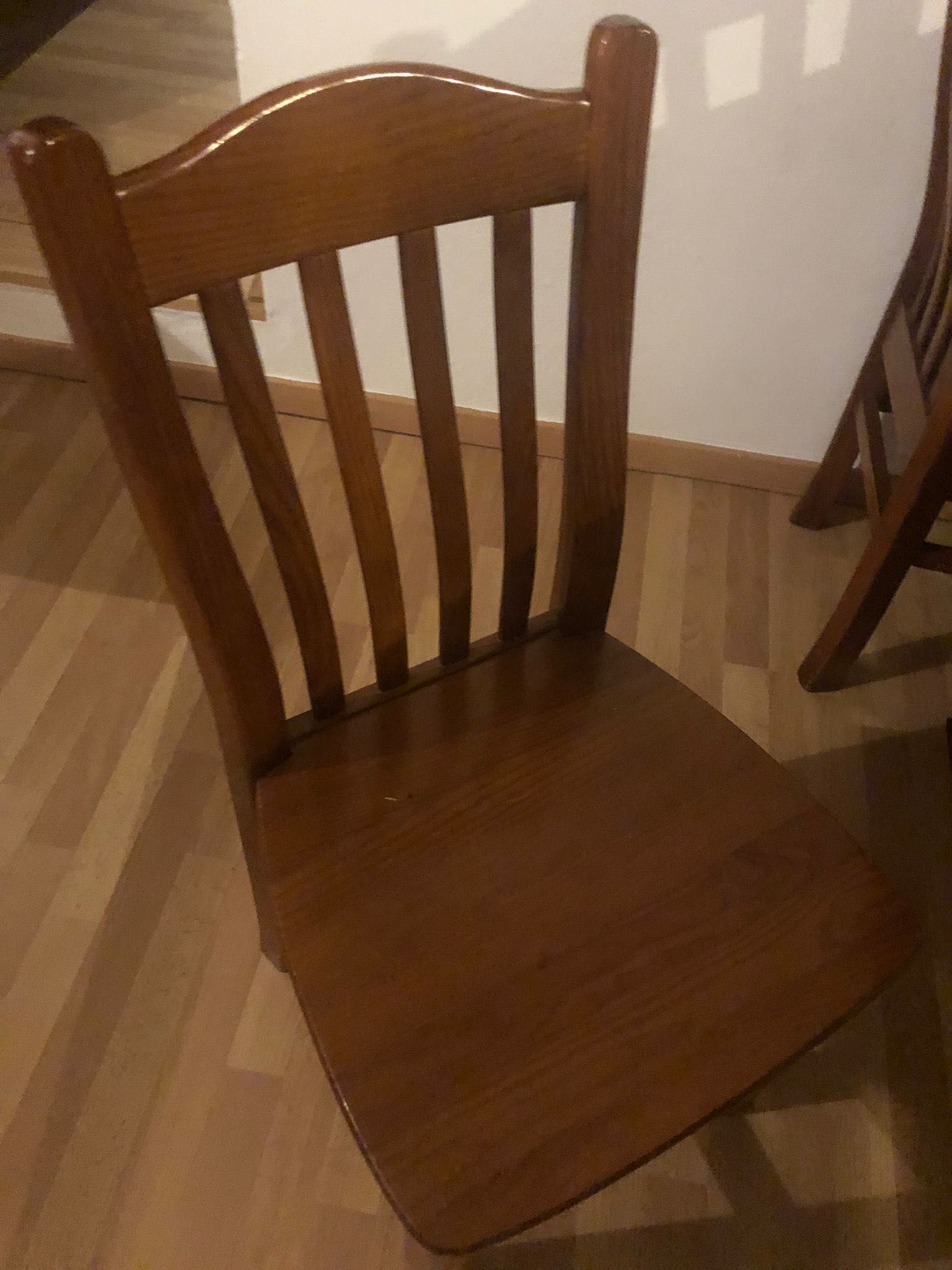 Conjunto mesa + 6 cadeira em cerejeira- Bom estado