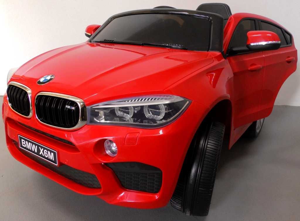 Samochód BMW X6M na akumulator dla dzieci czerwony