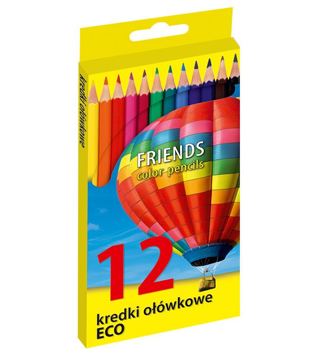 Kredki Ołówkowe Eco 12 Kolorów Kw Trade