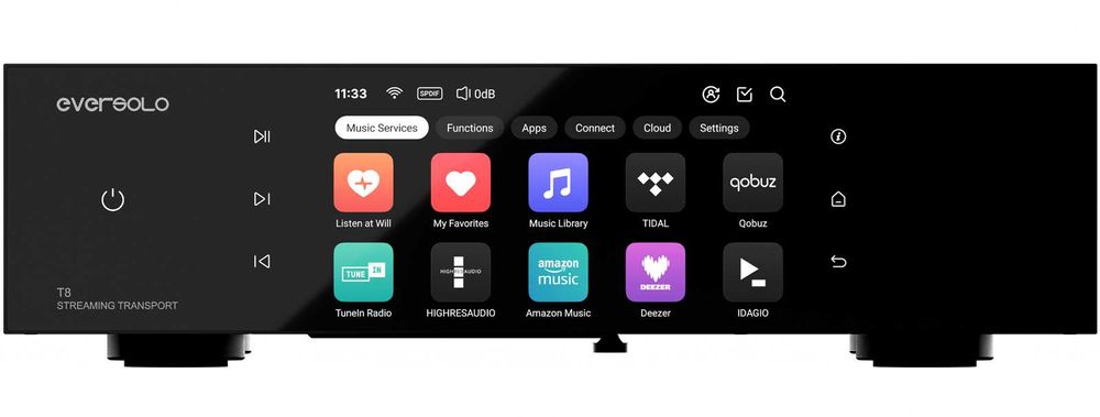 EverSolo T8 | Referencyjny transport streamer sieciowy | Tidal Spotify