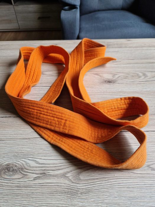 Pomarańczowy pas do kimona | 240 cm