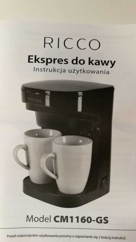 Nowy ekspres do kawy mielonej Ricco