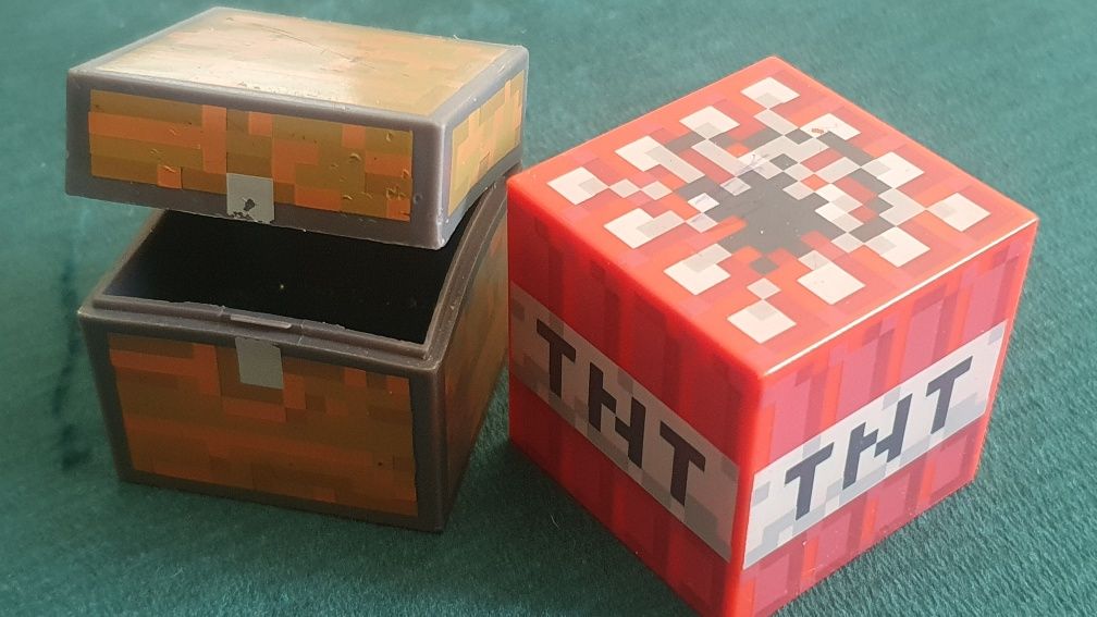 Minecraft zestaw TNT+SKRZYNIA, stan BDB, Wawa