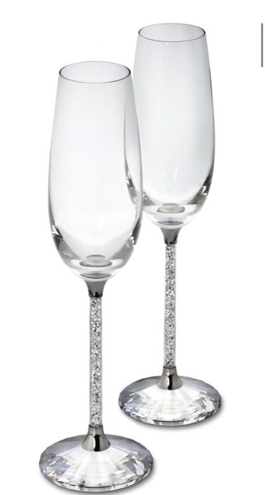 Святковий набір келихів для шампанського Swarovski 2 шт