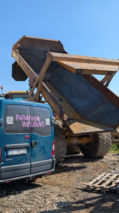 Mobilne / stacjonarne usługi spawalnicze Stal Aluminium. Naprawa łyżek