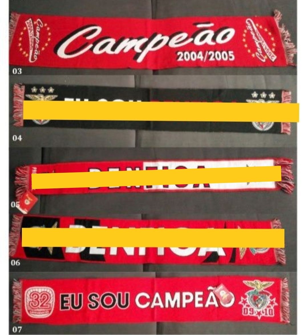 Cachecol SL Benfica e Olhanense (Coleção)
