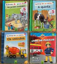 4 livros Puzzle - novos