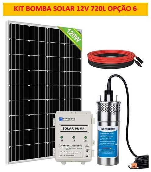 Kit bomba de água submersível solar de 12V /24V NOVO