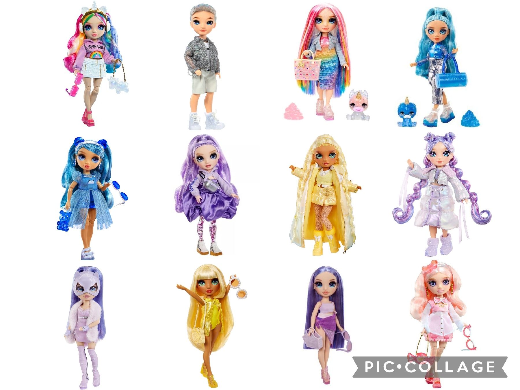 Оригінал Rainbow high amaya skyler slime crystals lol лол violet слайм