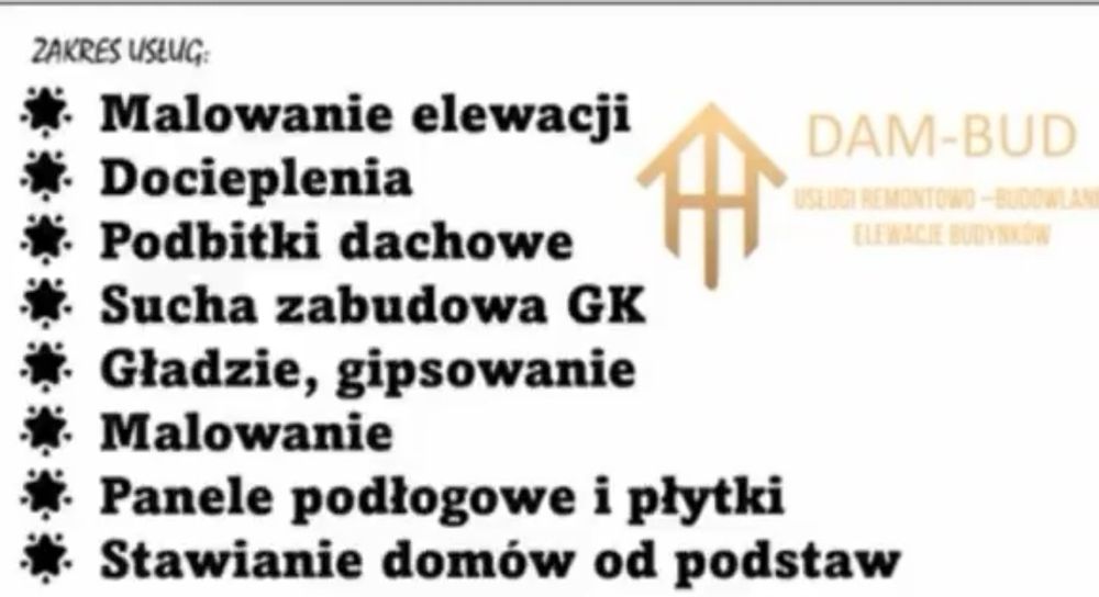 Usługi Remontowo-Budowlane Elewacje Budynków